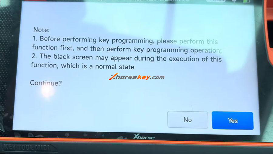  How to Program 2020 Ford Fiesta Smart Key with Xhorse Key Tool MIDI 03